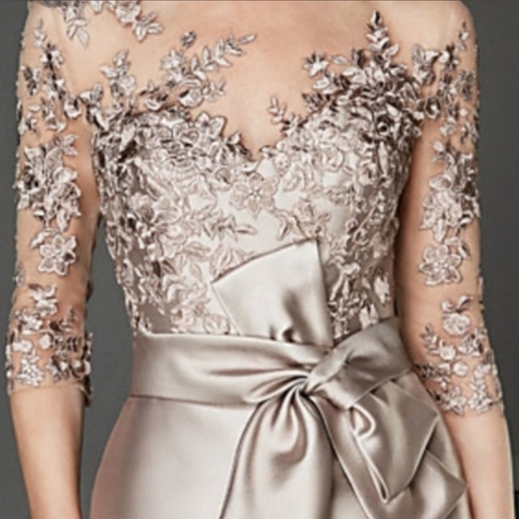 Champagne Size 18 Straight Gown by LT LanTing Bride - Picture 6 of 7